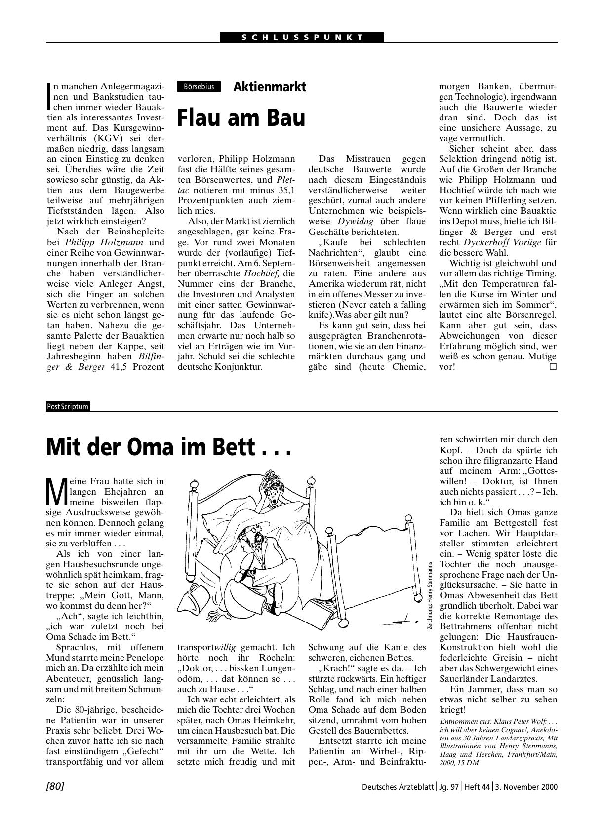 Vorschauseite 1: Mit der Oma im Bett. ..