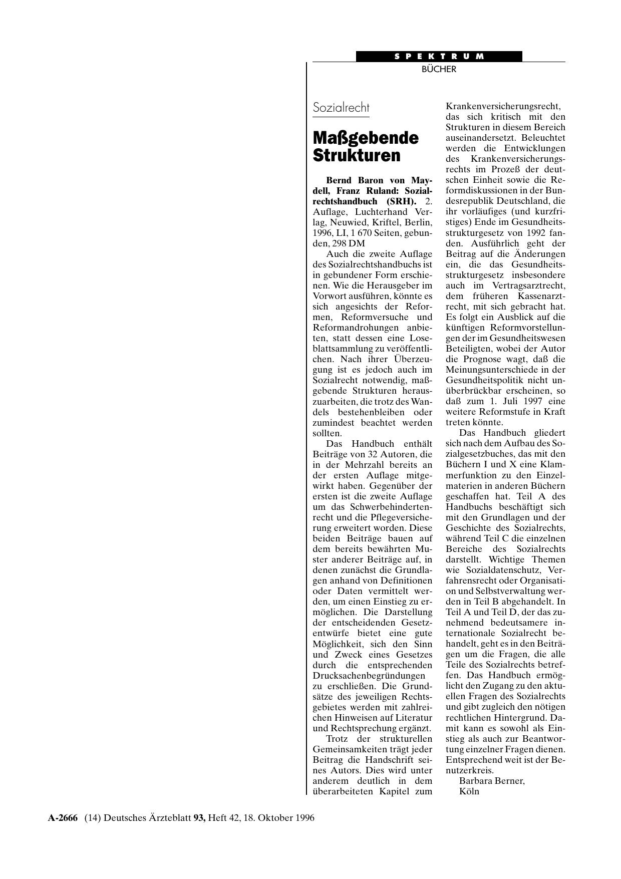 Vorschauseite 1: Sozialrechtshandbuch (SRH)
