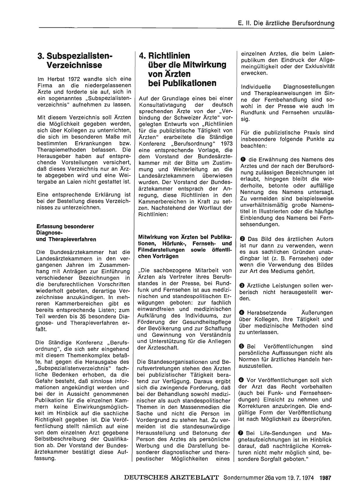 Vorschauseite 1: 4. Richtlinien über die Mitwirkung von Ärzten bei Publikationen