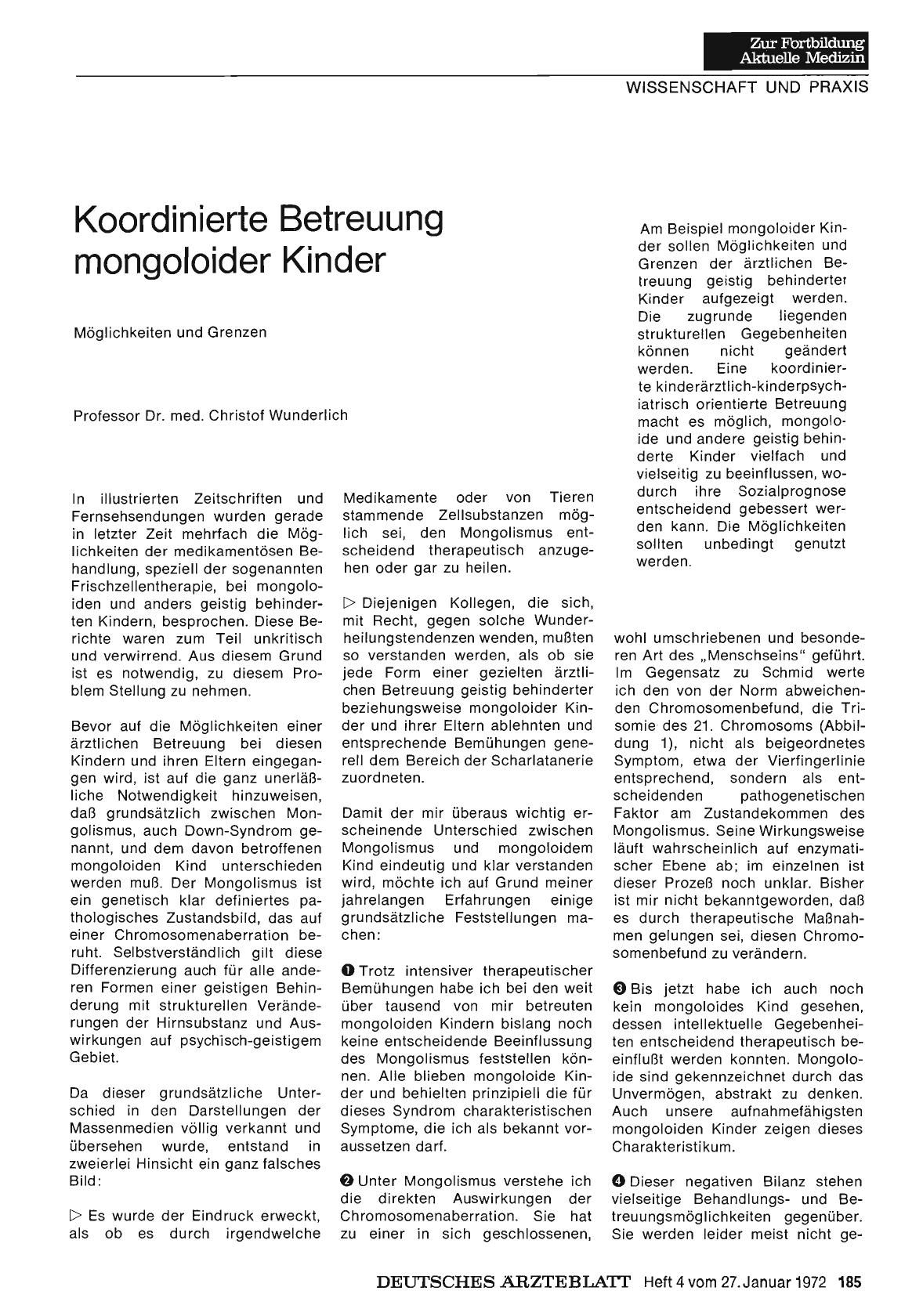 Vorschauseite 1: Koordinierte Betreuung mongoloider Kinder: Möglichkeiten und Grenzen