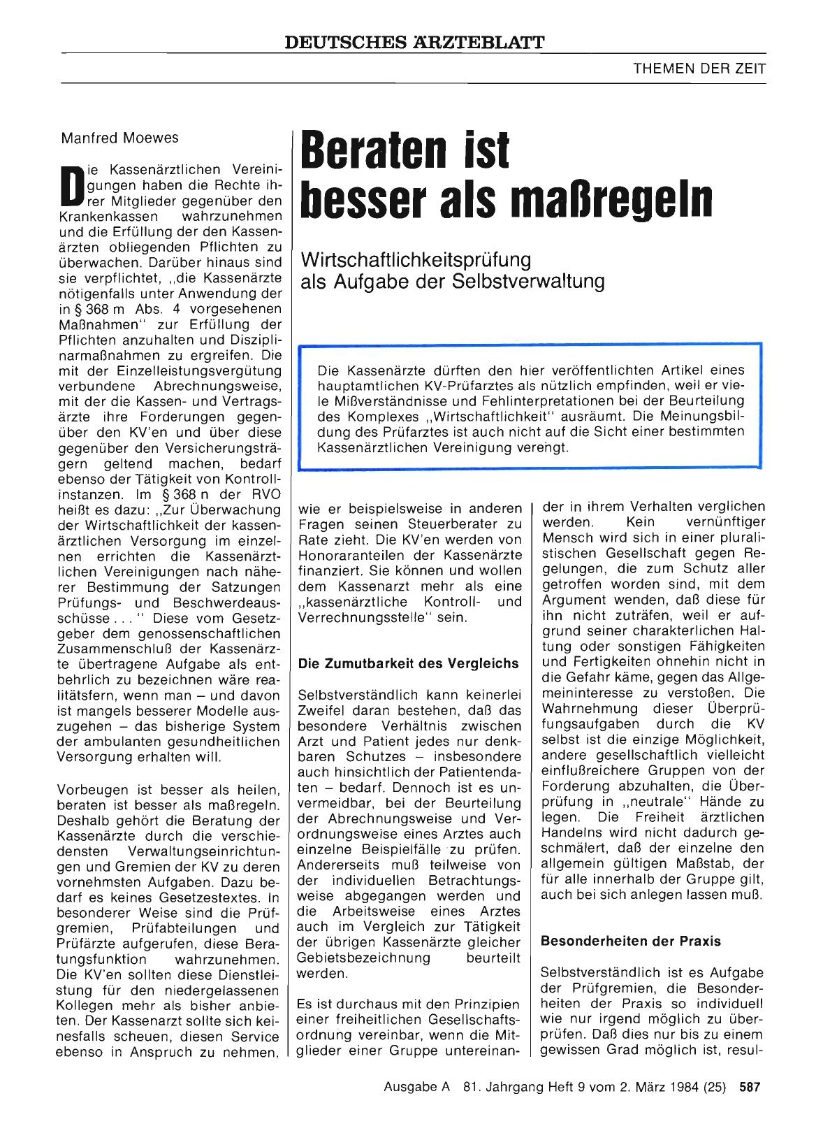 Vorschauseite 1: Beraten ist besser als maßregeln