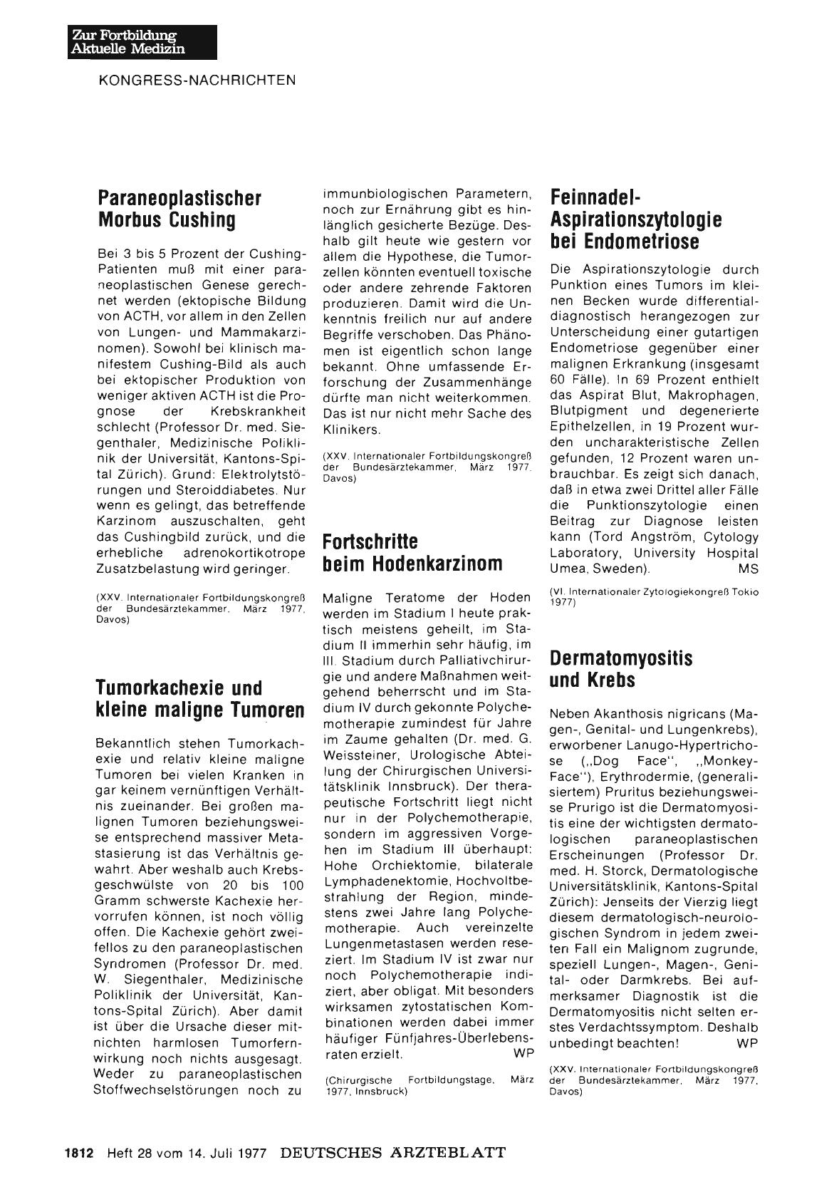 Vorschauseite 1: Feinnadel-Aspirationszytologie bei Endometriose