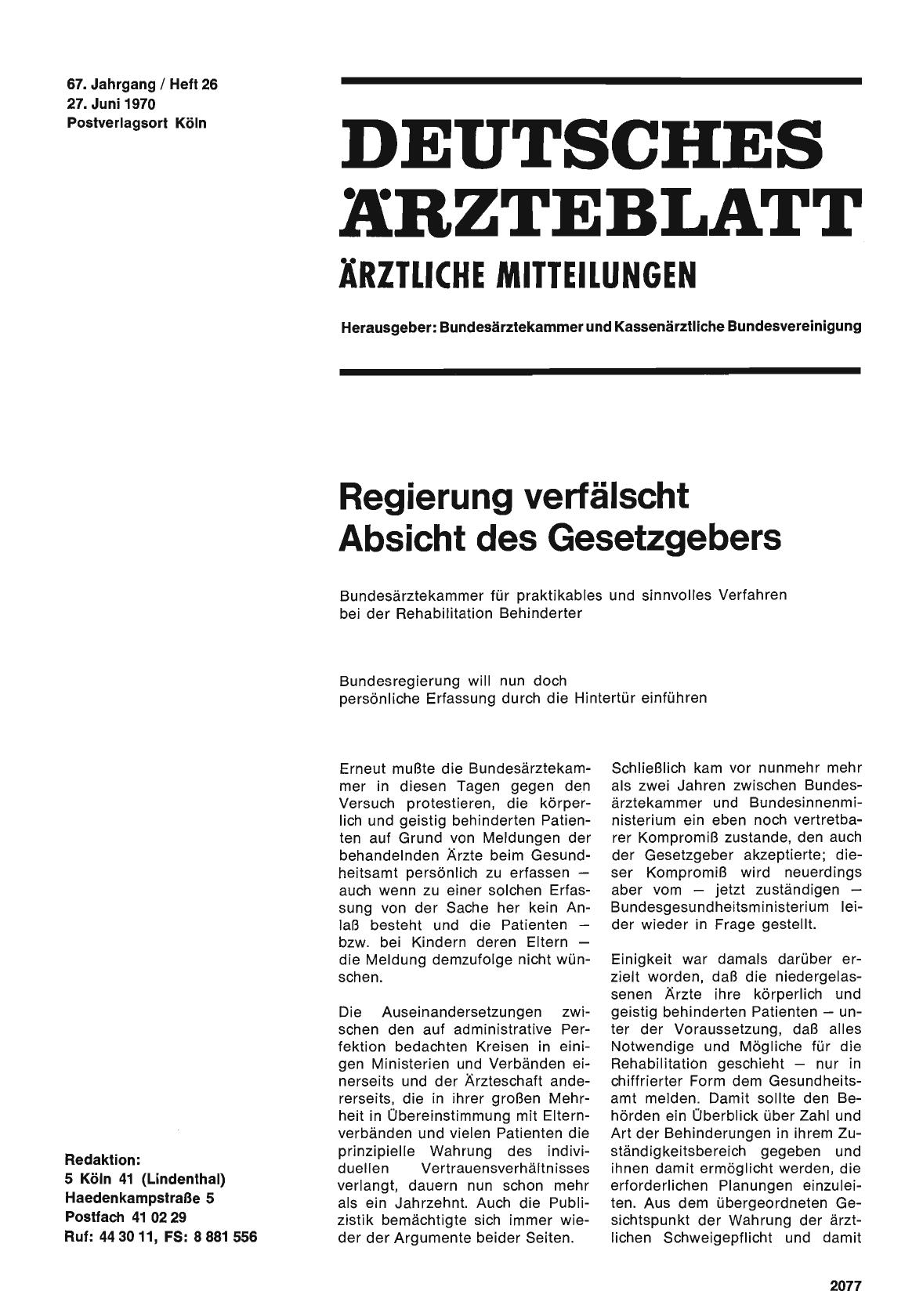 Vorschauseite 1: Regierung verfälscht Absicht des Gesetzgebers