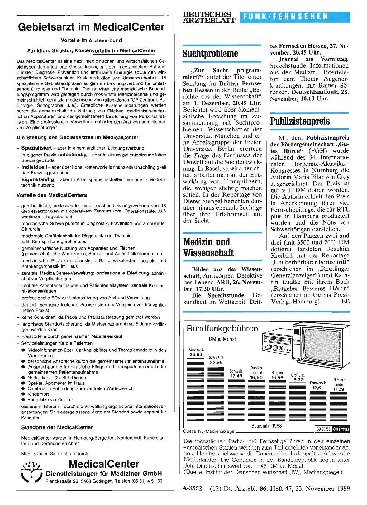 Vorschauseite 1: Medizin und Wissenschaft