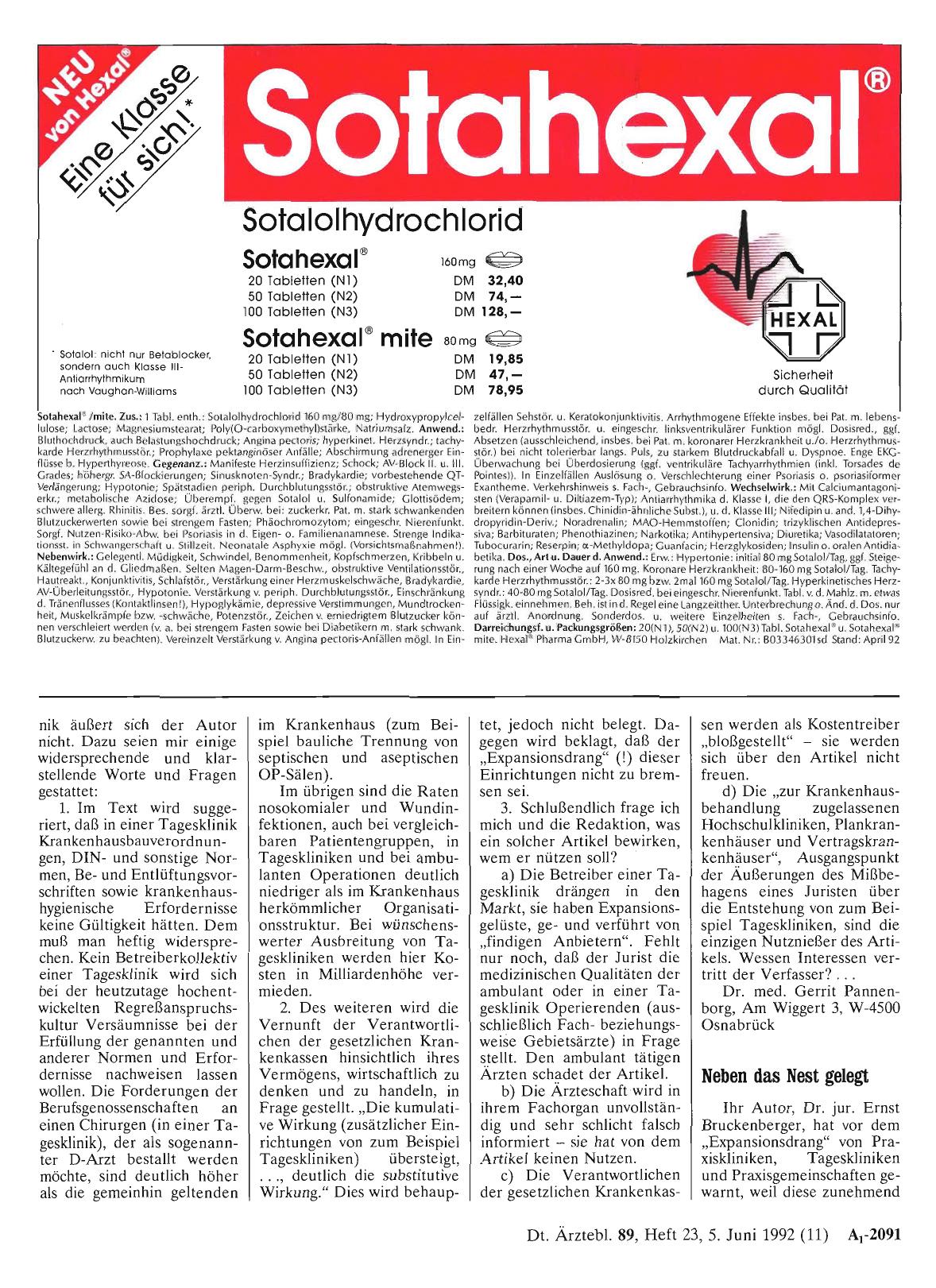 Vorschauseite 1: PRAXISKLINIK: Neben das Nest gelegt