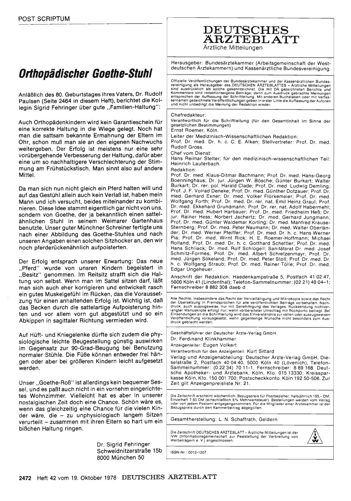 Vorschauseite 1: Orthopädischer Goethe-Stuhl