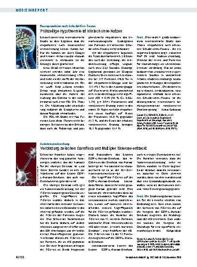 Vorschauseite 1: Autoimmunerkrankung: Verbindung zwischen Darmflora und Multipler Sklerose entdeckt