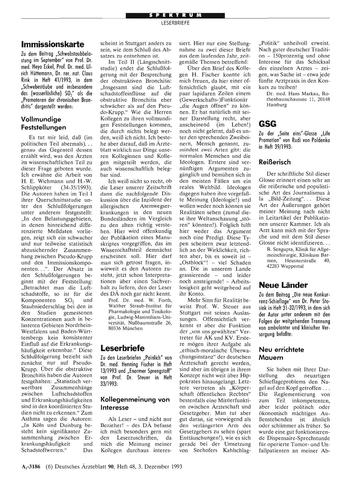 Vorschauseite 1: GSG: Reißerisch