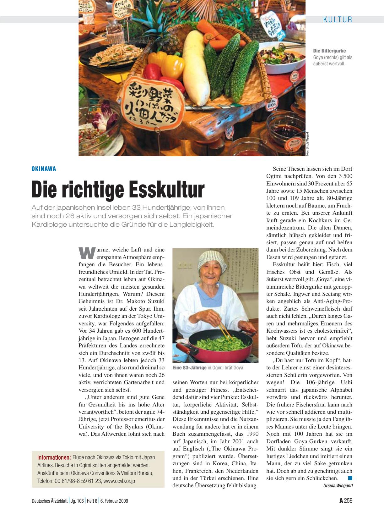 Vorschauseite 1: Okinawa: Die richtige Esskultur