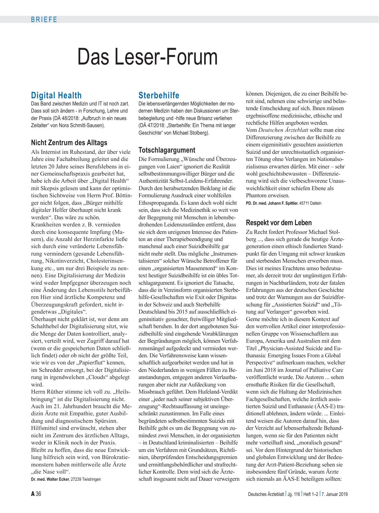 Vorschauseite 1: Digital Health: Nicht Zentrum des Alltags