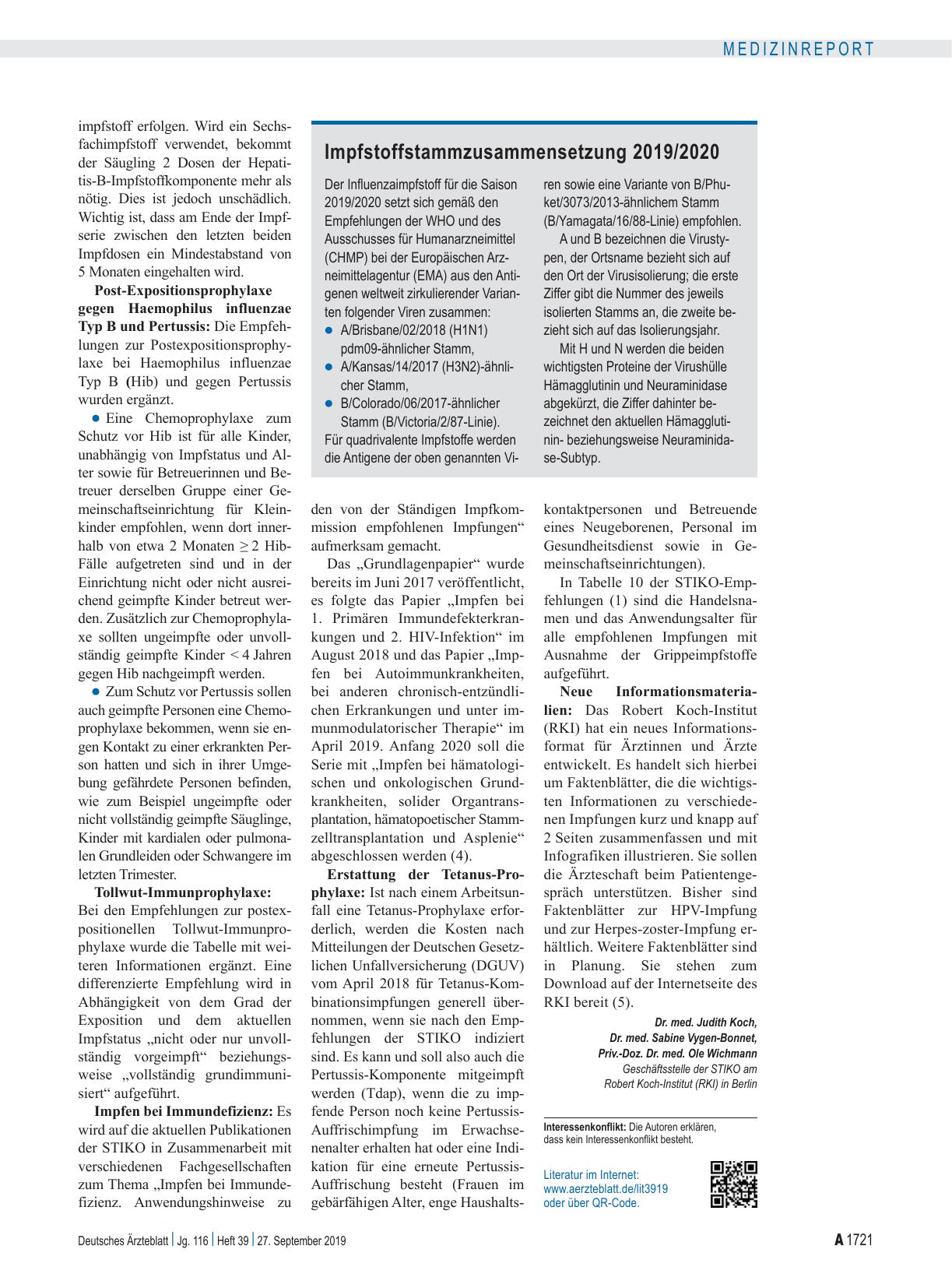 Vorschauseite 3: Ständige Impfkommission (STIKO): Die wichtigsten Änderungen im Überblick