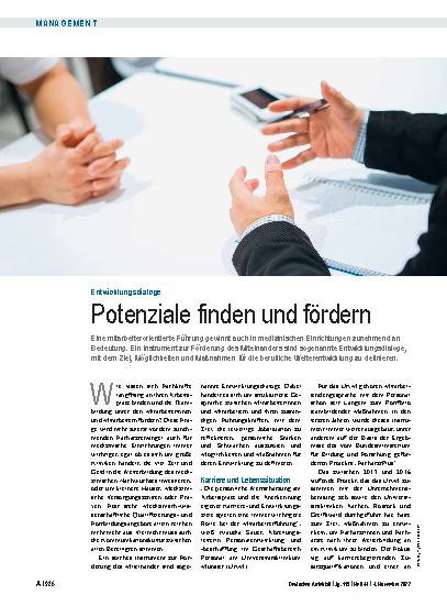 Vorschauseite 1: Entwicklungsdialoge: Potenziale finden und fördern