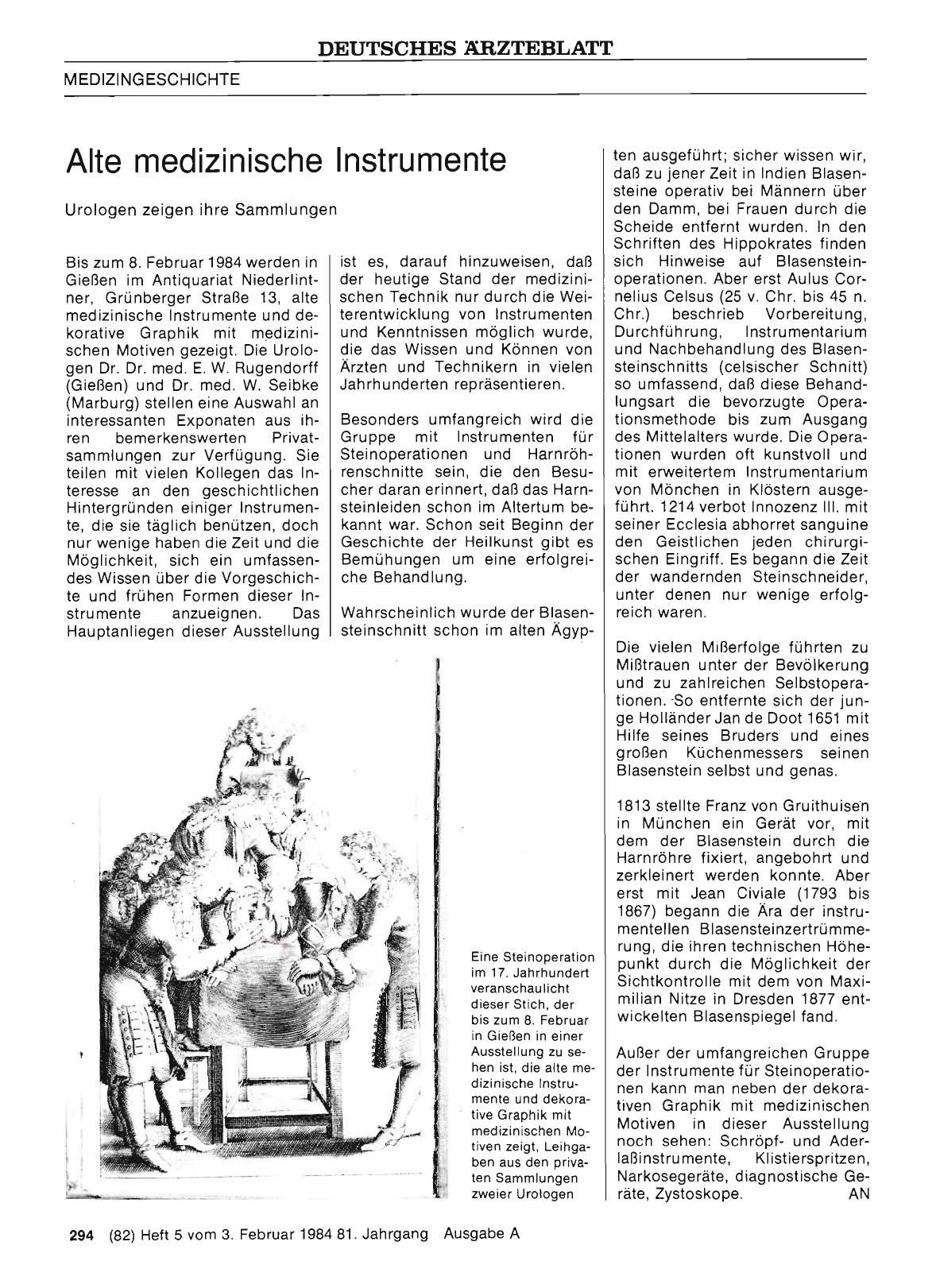 Vorschauseite 1: Alte medizinische Instrumente