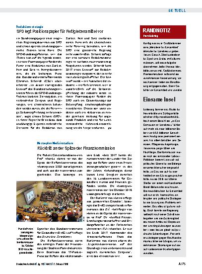 Vorschauseite 1: Masterplan Medizinstudium: Rücktritt an der Spitze der Finanzkommission