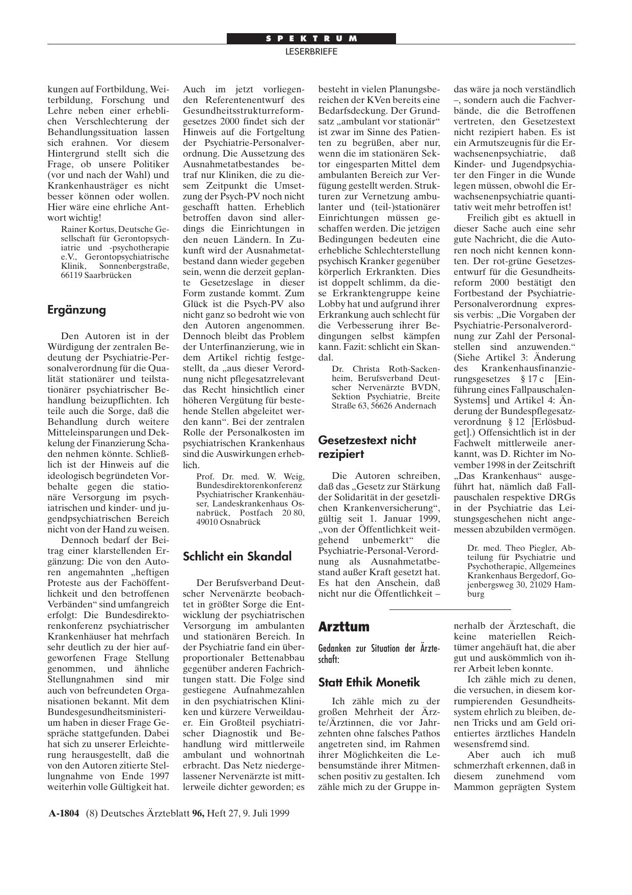 Vorschauseite 1: Psychiatrie: Ergänzung