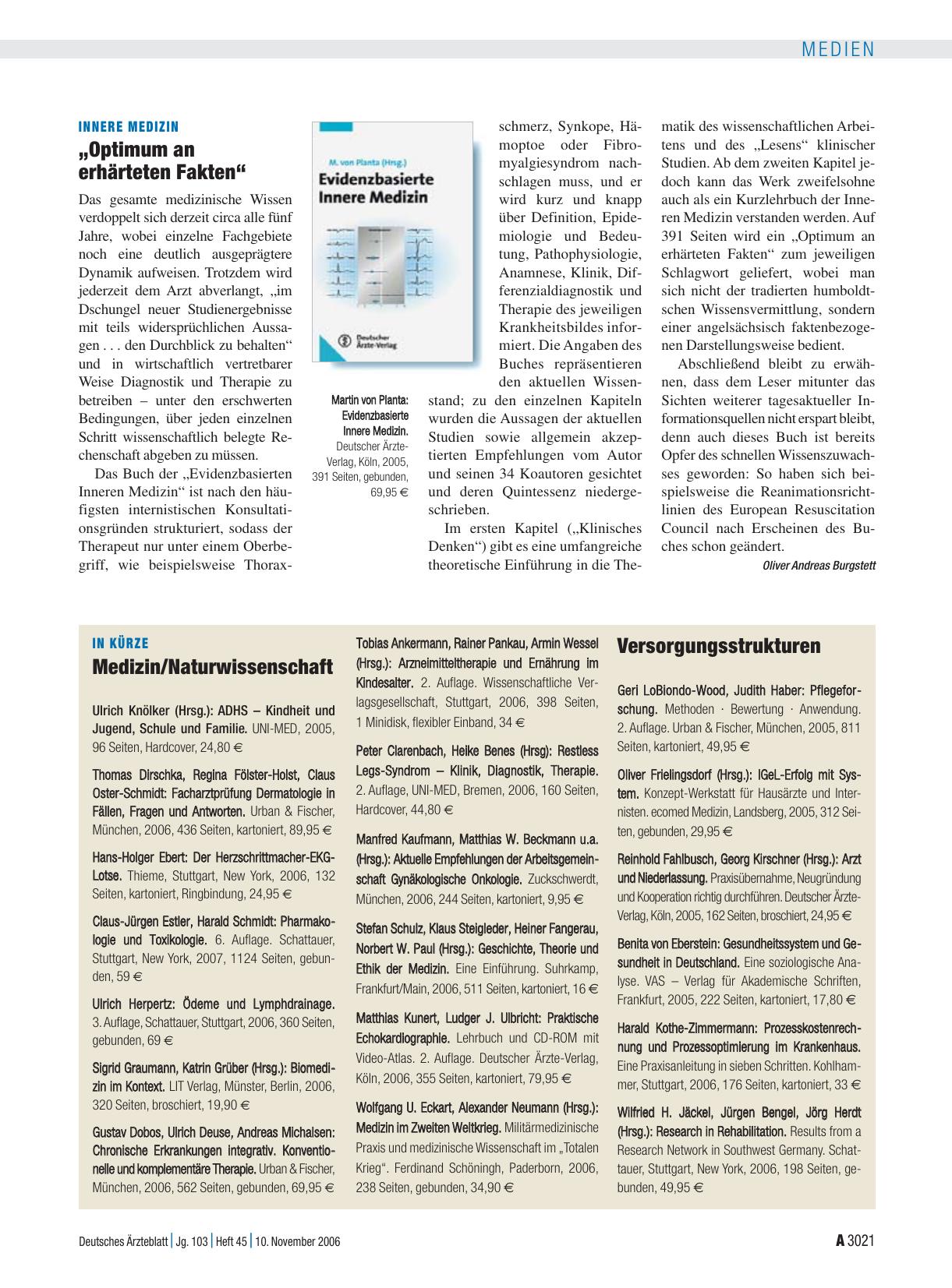 Vorschauseite 1: Evidenzbasierte Innere Medizin