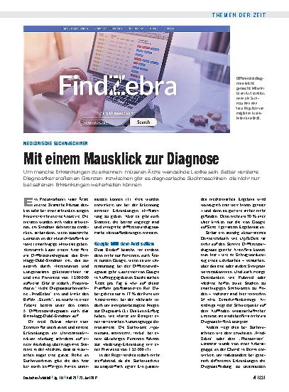 Vorschauseite 1: Medizinische Suchmaschinen: Mit einem Mausklick zur Diagnose