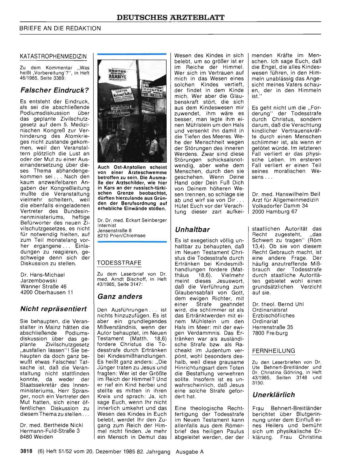 Vorschauseite 1: KATASTROPHENMEDIZIN: Nicht repräsentiert