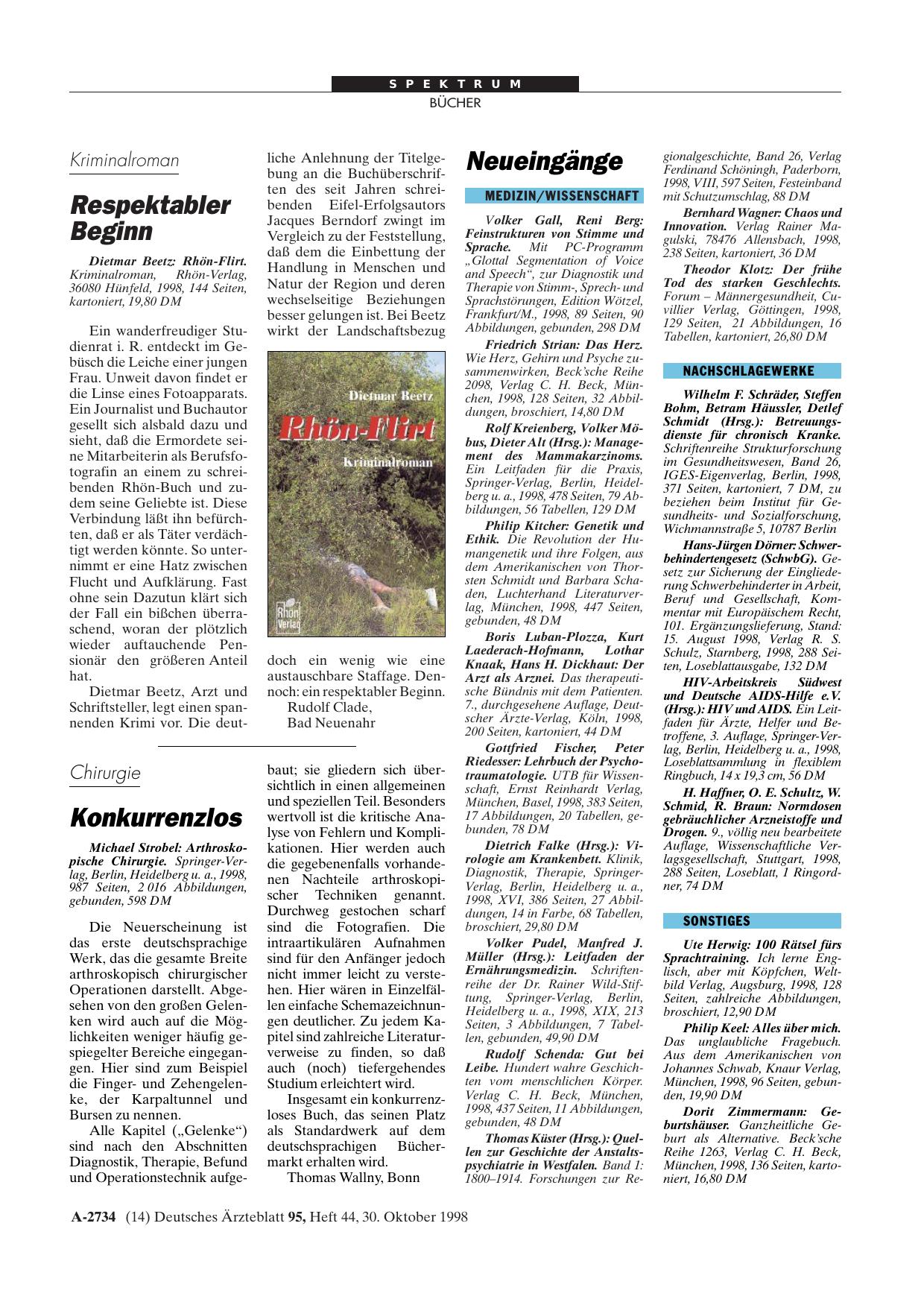 Vorschauseite 1: Rhön-Flirt