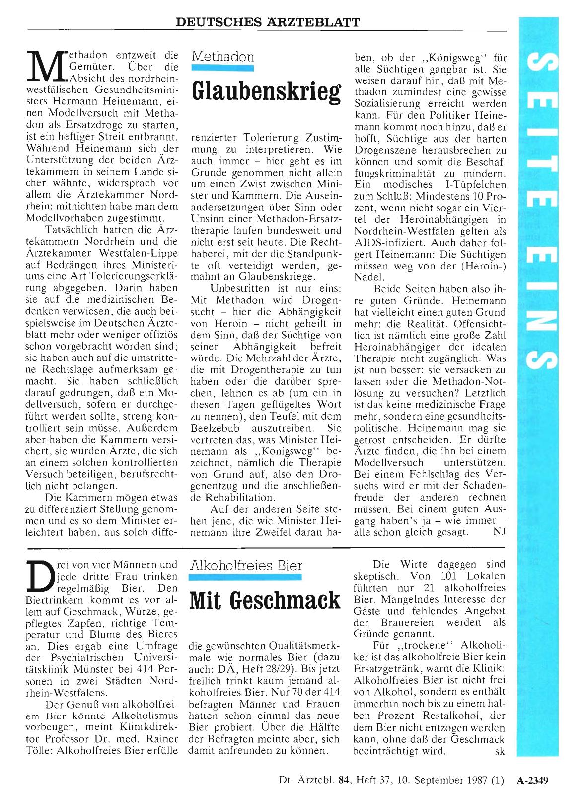 Vorschauseite 1: Alkoholfreies Bier: Mit Geschmack