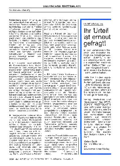 Vorschauseite 1: Ihr Urteil ist erneut gefragt!