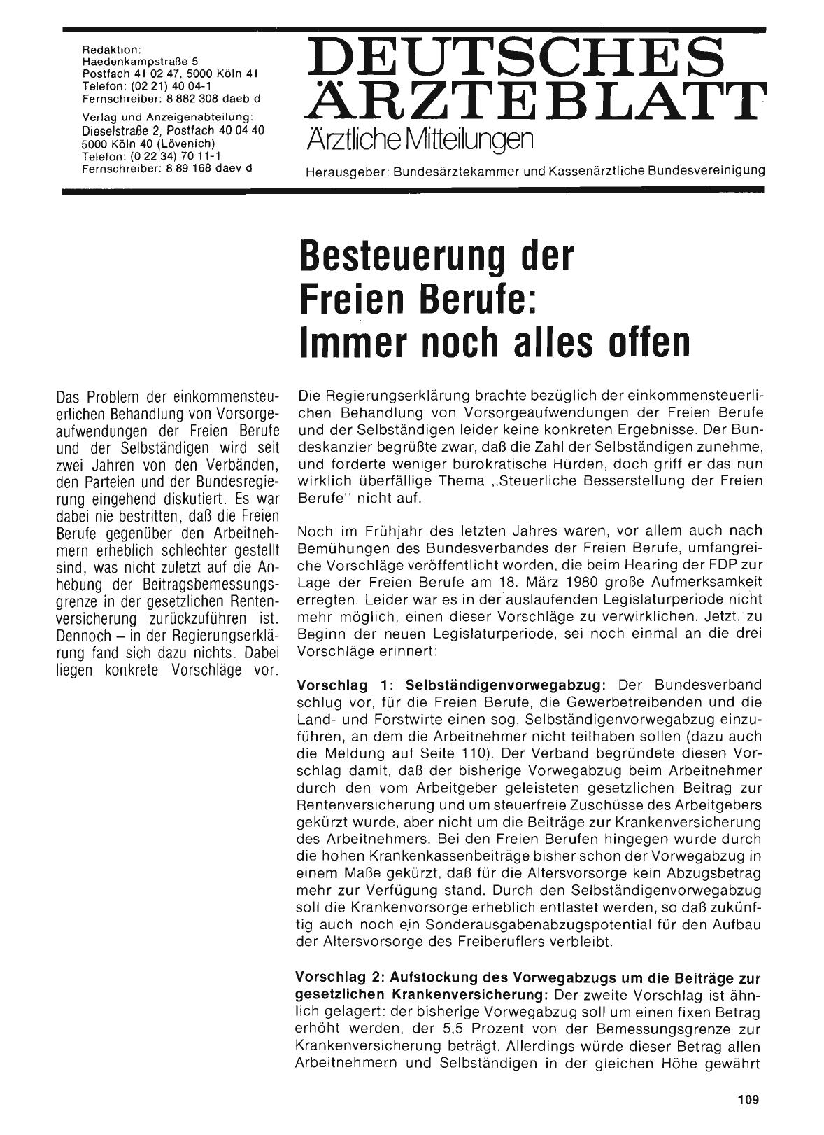 Vorschauseite 1: Besteuerung der Freien Berufe: Immer noch alles offen
