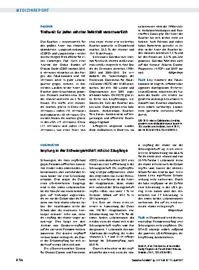 Vorschauseite 1: Keuchhusten: Impfung in der Schwangerschaft schützt Säuglinge