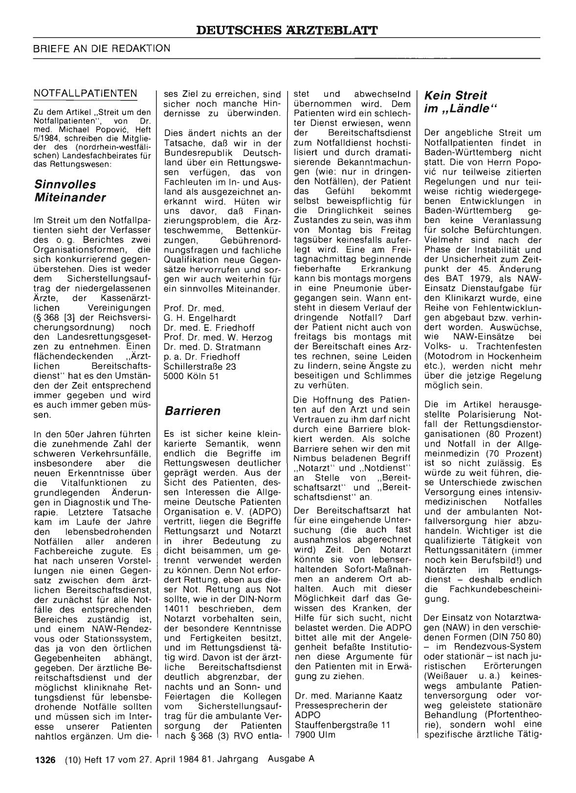 Vorschauseite 1: NOTFALLPATIENTEN: Barrieren