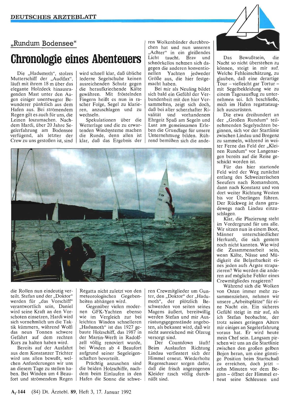 Vorschauseite 1: „Rundum Bodensee“: Chronologie eines Abenteuers