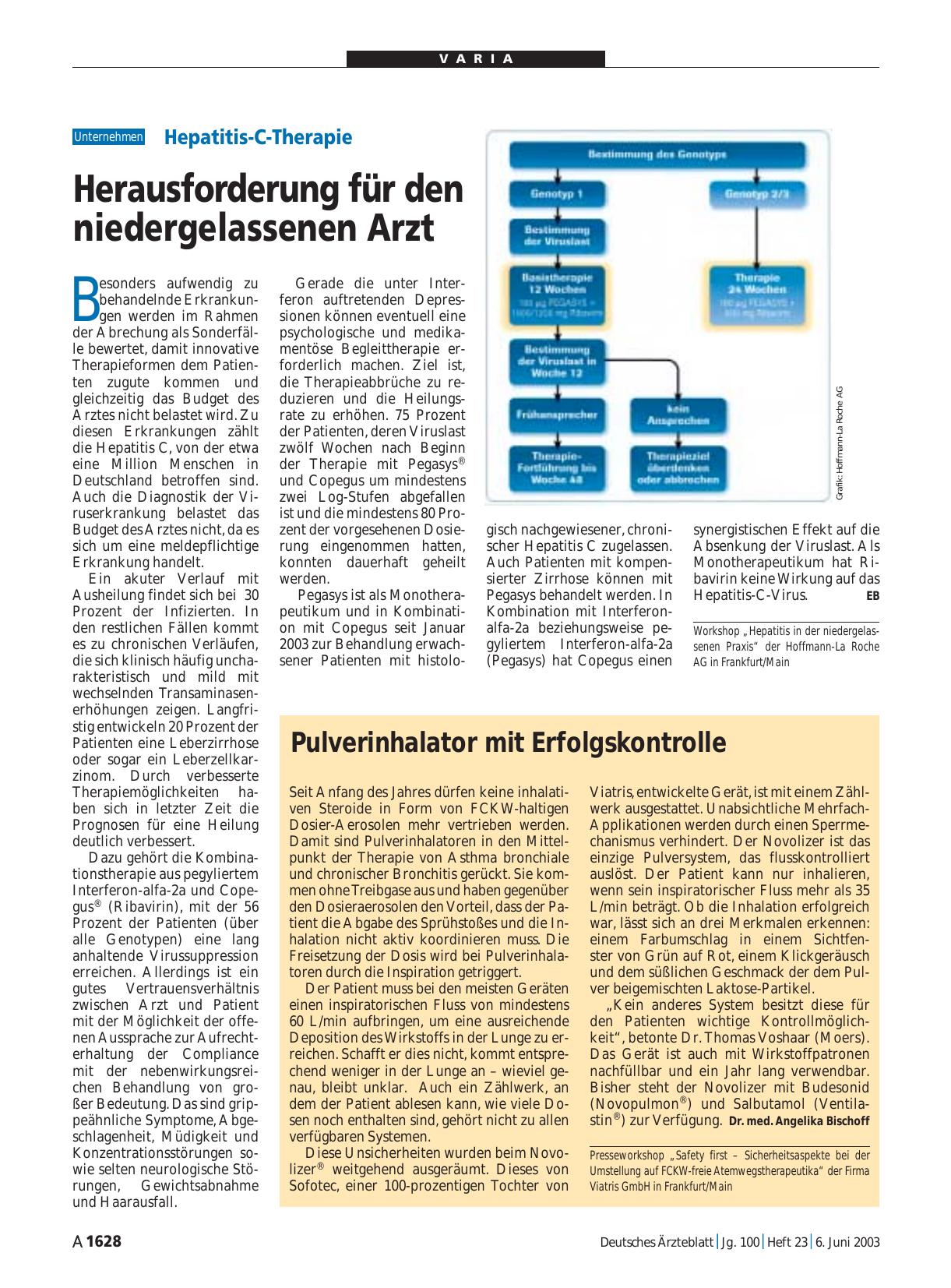Vorschauseite 1: Hepatitis-C-Therapie: Herausforderung für den niedergelassenen Arzt