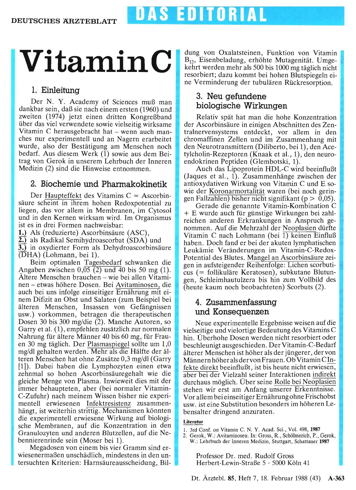 Vorschauseite 1: Vitamin C