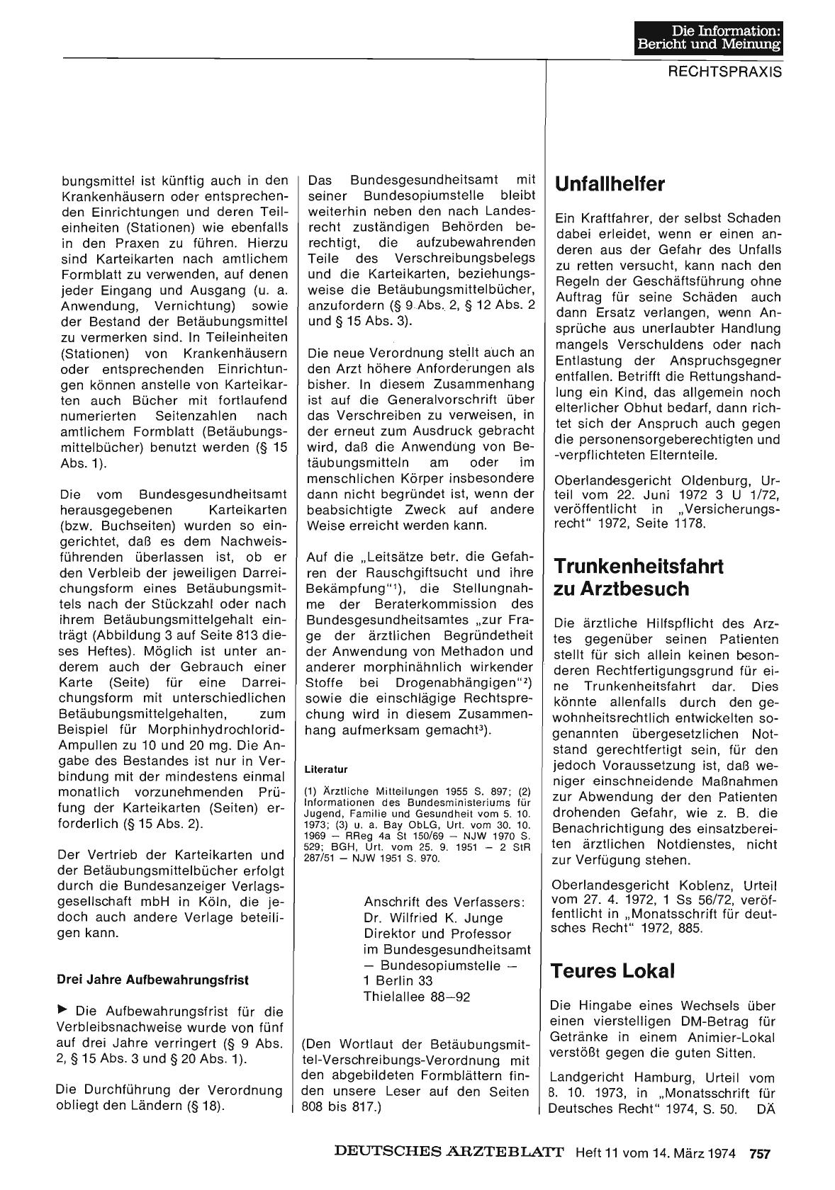 Vorschauseite 1: Trunkenheitsfahrt zu Arztbesuch