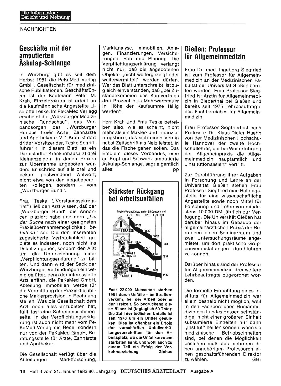 Vorschauseite 1: Gießen: Professur für Allgemeinmedizin