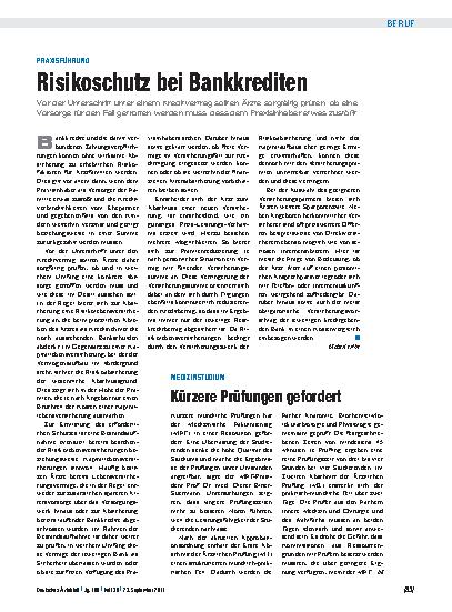 Vorschauseite 1: Medizinstudium: Kürzere Prüfungen gefordert