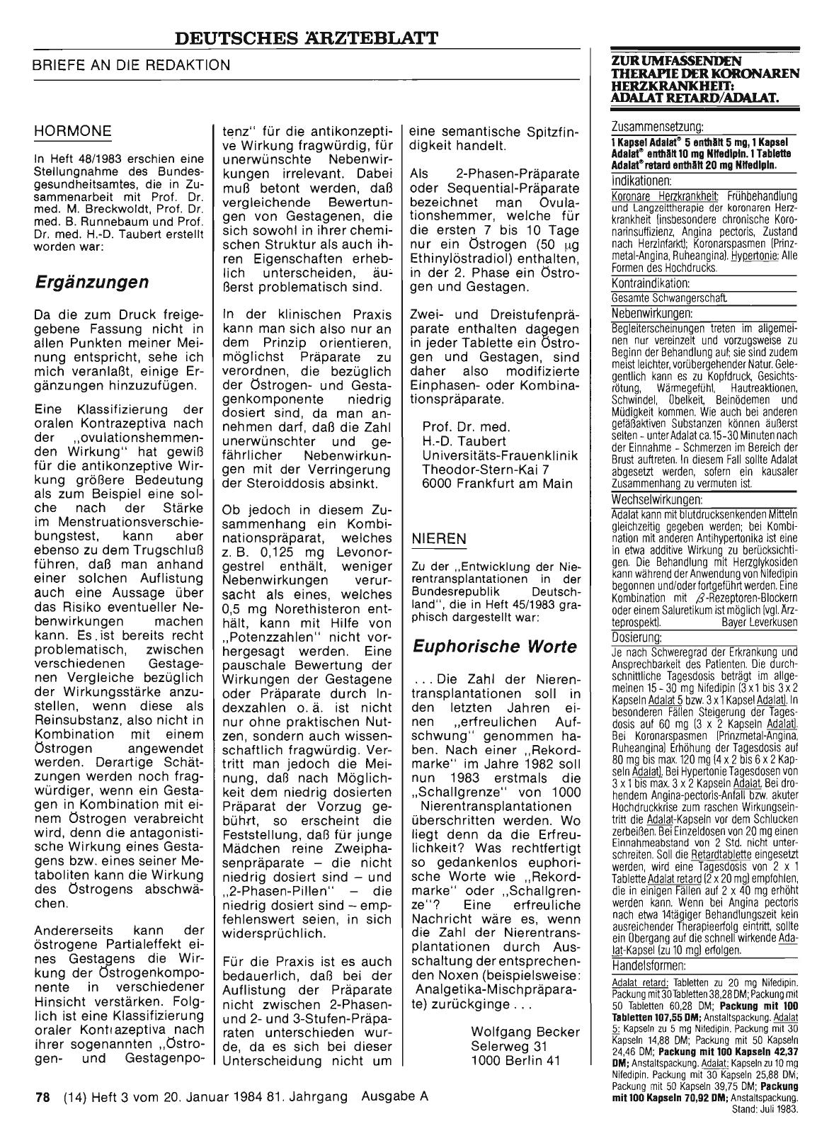 Vorschauseite 1: NIEREN: Euphorische Worte
