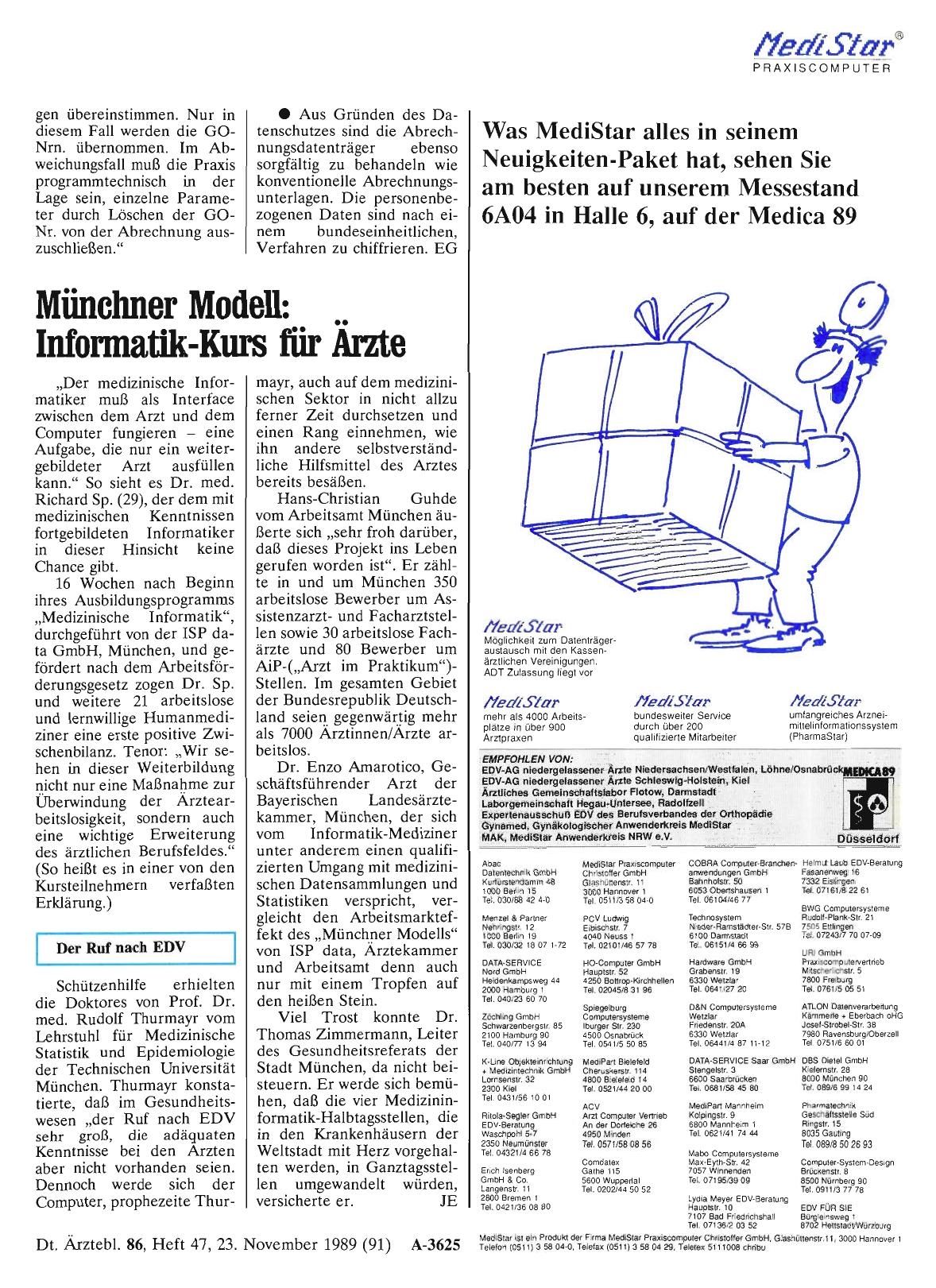 Vorschauseite 1: Münchner Modell: Informatik-Kurs für Ärzte