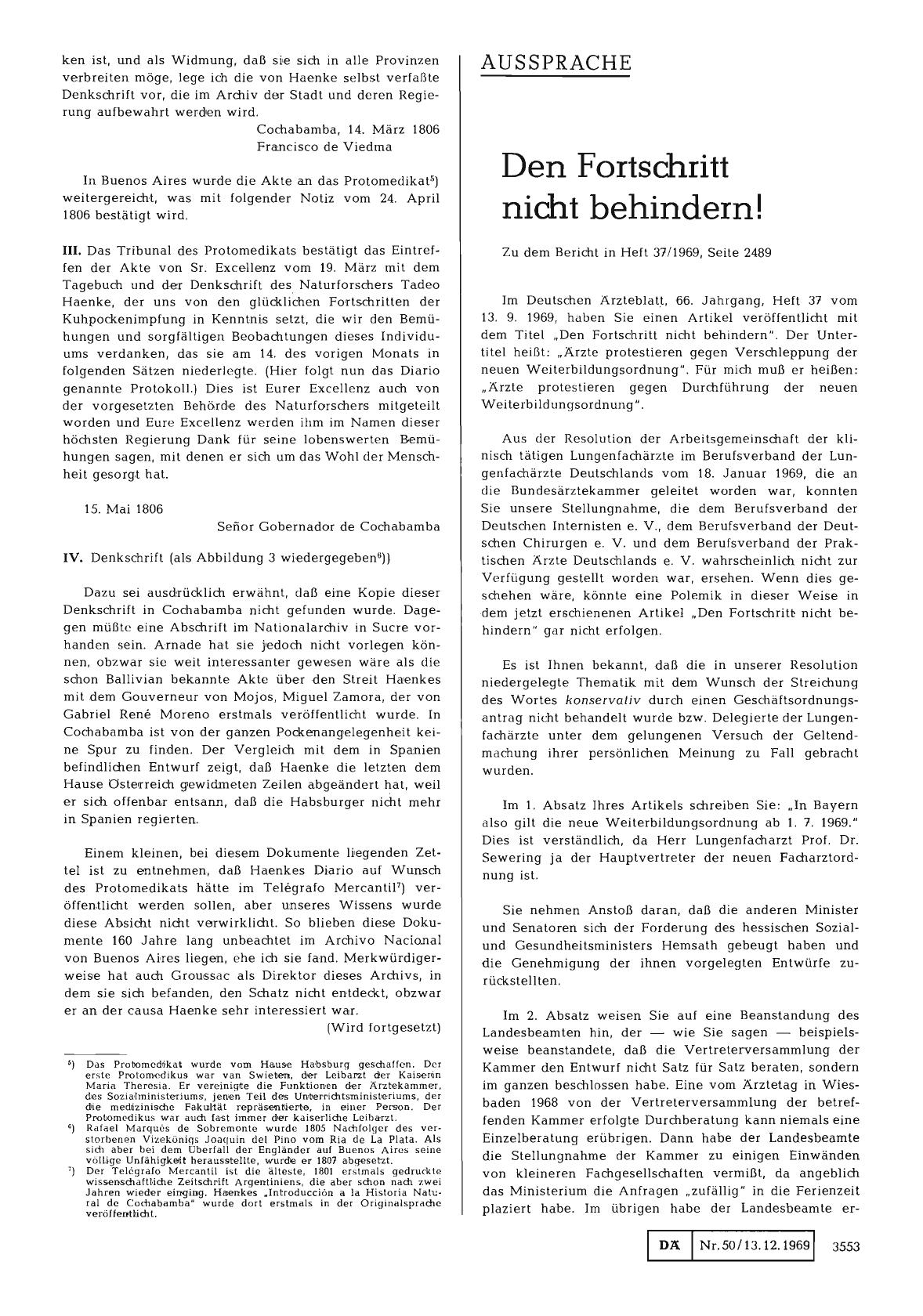 Vorschauseite 1: Den Fortschritt nicht behindern!