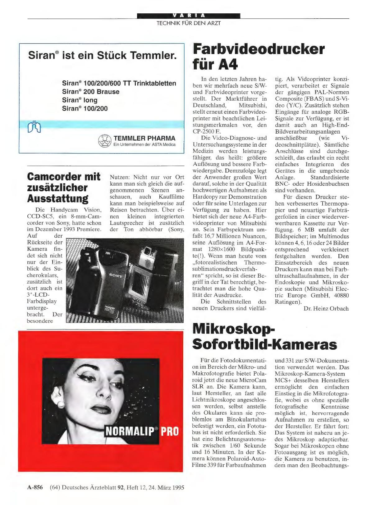 Vorschauseite 1: Camcorder mit zusätzlicher Ausstattung