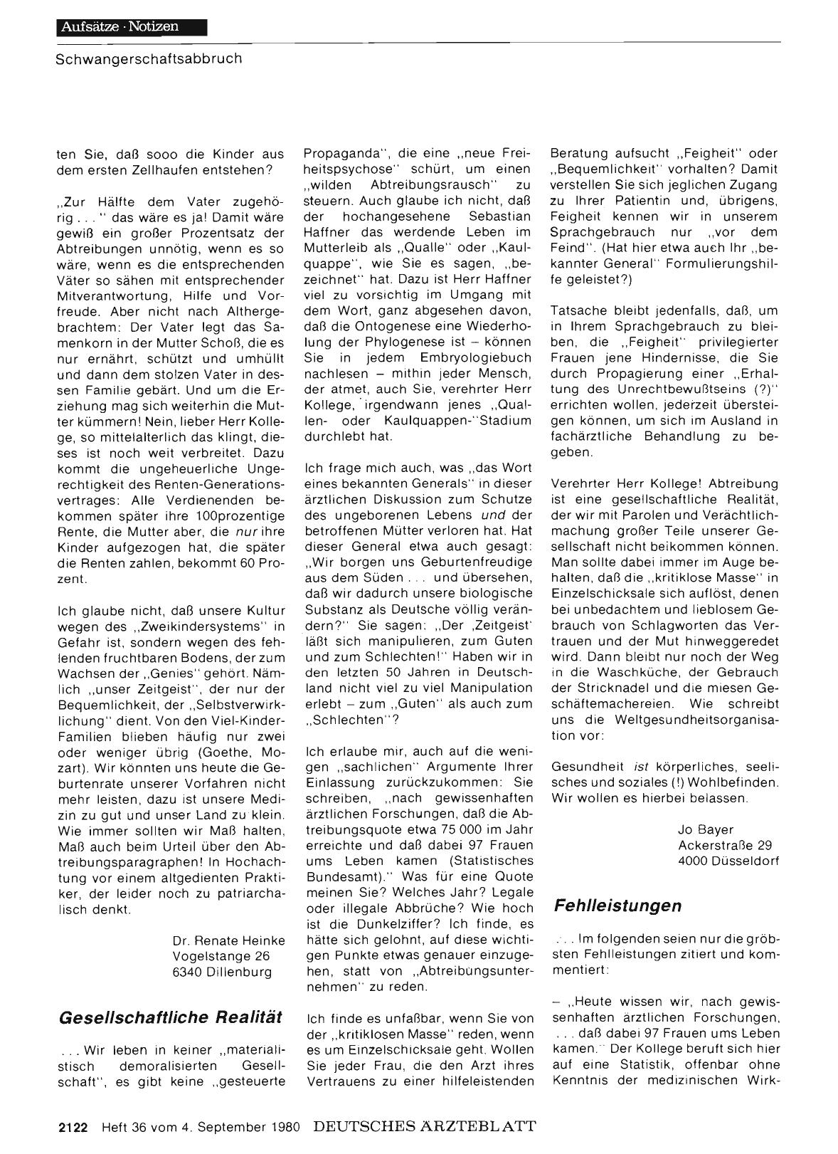 Vorschauseite 1: Von den Tricks, der Fristenlösung so nahe wie möglich zu kommen: Fehlleistungen
