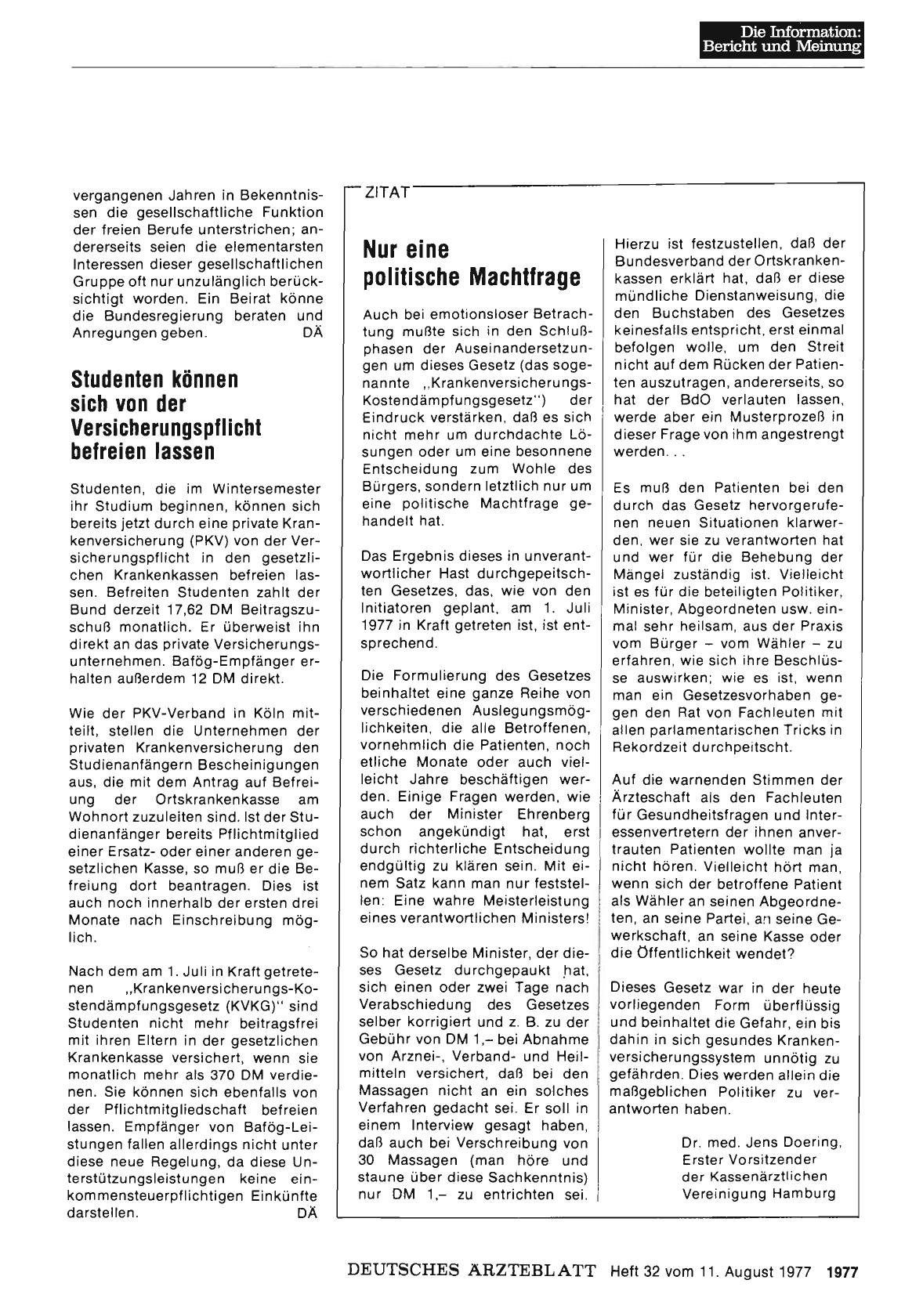Vorschauseite 1: Nur eine politische Machtfrage