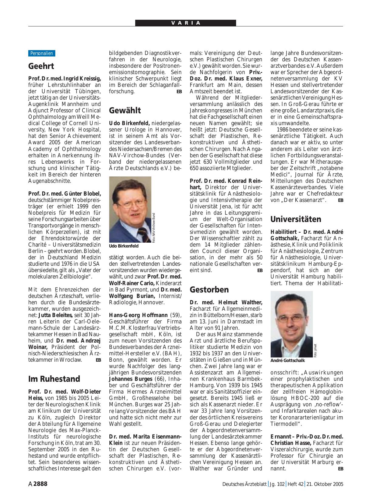 Vorschauseite 1: Im Ruhestand