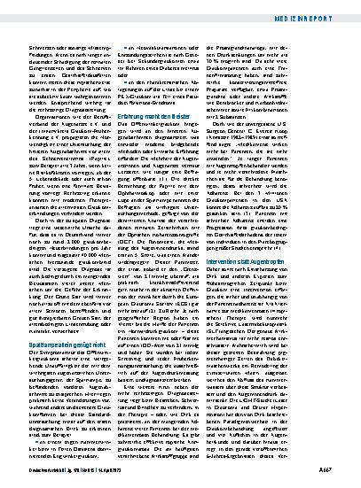 Vorschauseite 2: Von topischer zu interventioneller Therapie: Paradigmenwechsel in der Glaukomtherapie