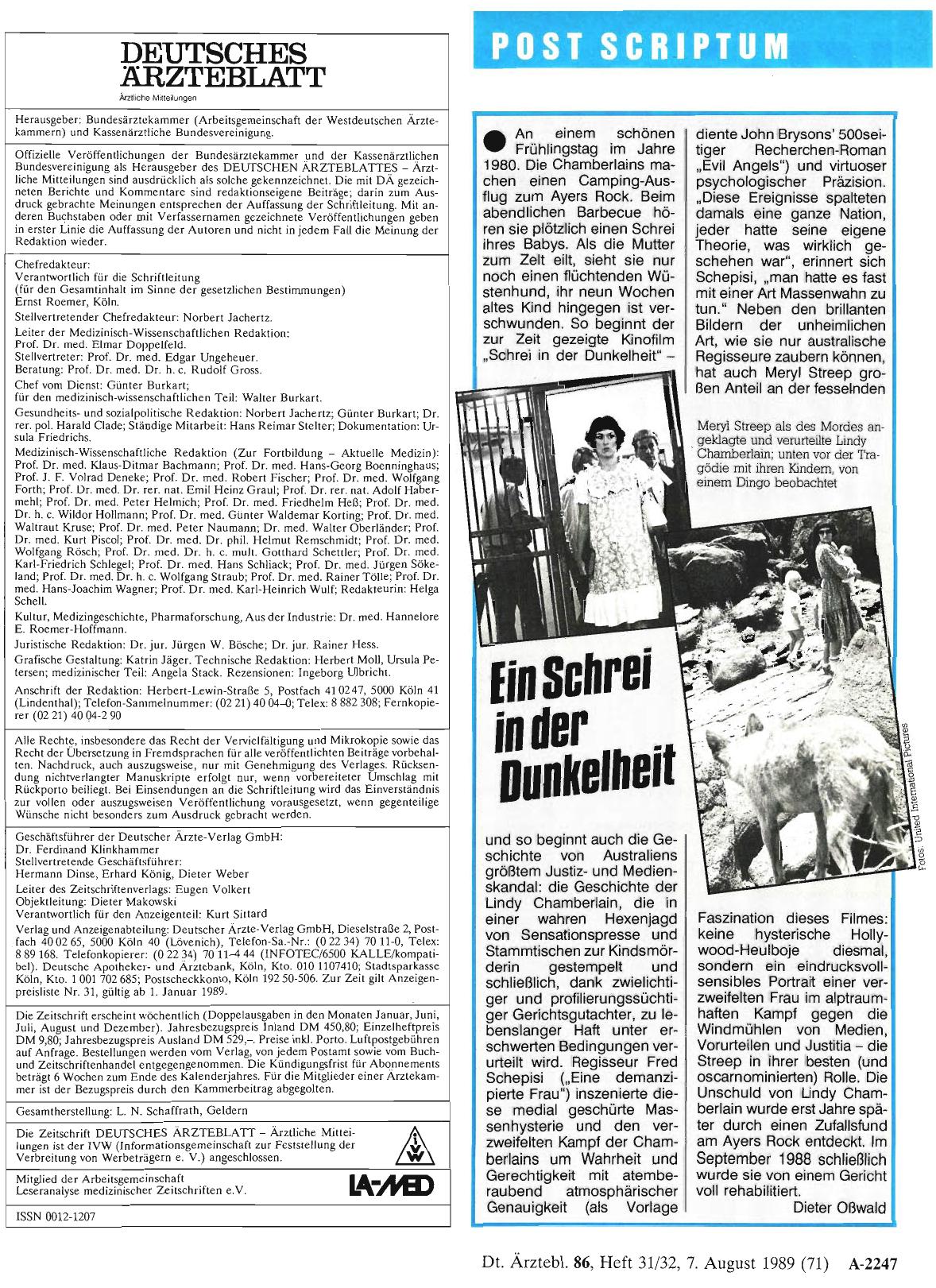Vorschauseite 1: Ein Schrei in der Dunkelheit