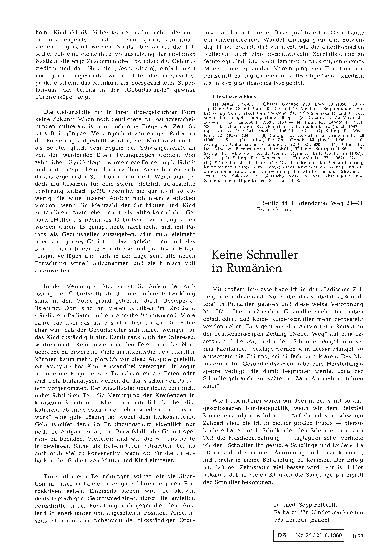 Vorschauseite 1: Keine Schnuller in Rumänien