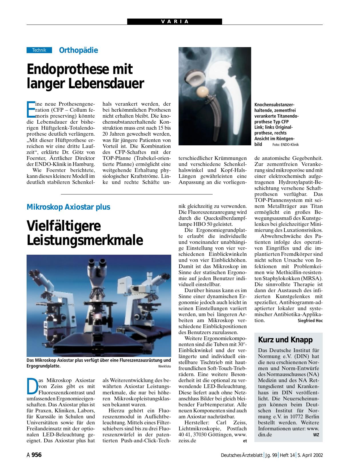 Vorschauseite 1: Kurz und Knapp