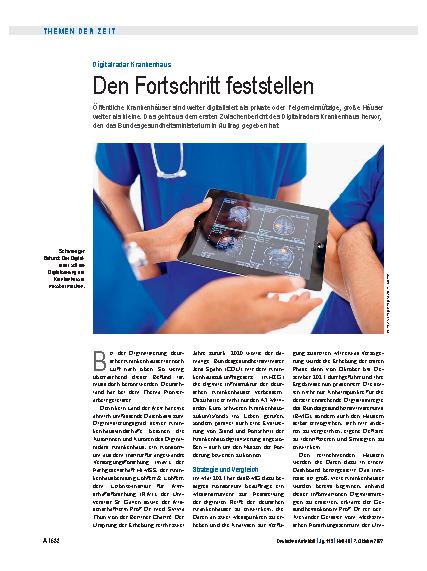 Vorschauseite 1: Digitalradar Krankenhaus: Den Fortschritt feststellen