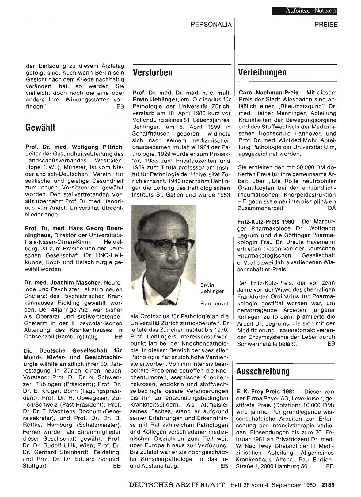 Vorschauseite 1: Ausschreibung