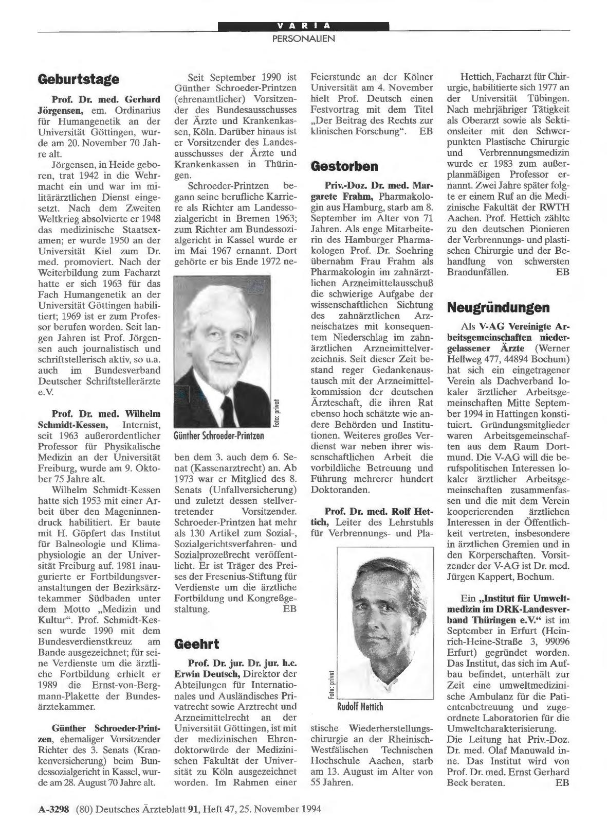 Vorschauseite 1: Geburtstage