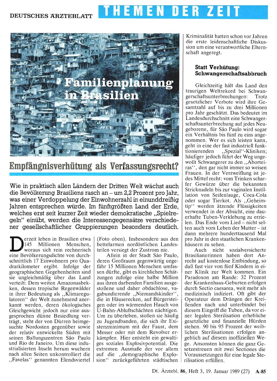 Vorschauseite 1: Familienplanung in Brasilien: Empfängnisverhütung als Verfassungsrecht?