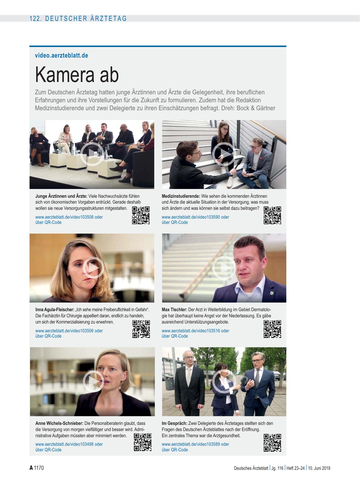 Vorschauseite 1: video.aerzteblatt.de: Kamera ab